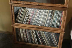 Hale Extra Deep Barrister Bookcases are deep enough to store vinyl records