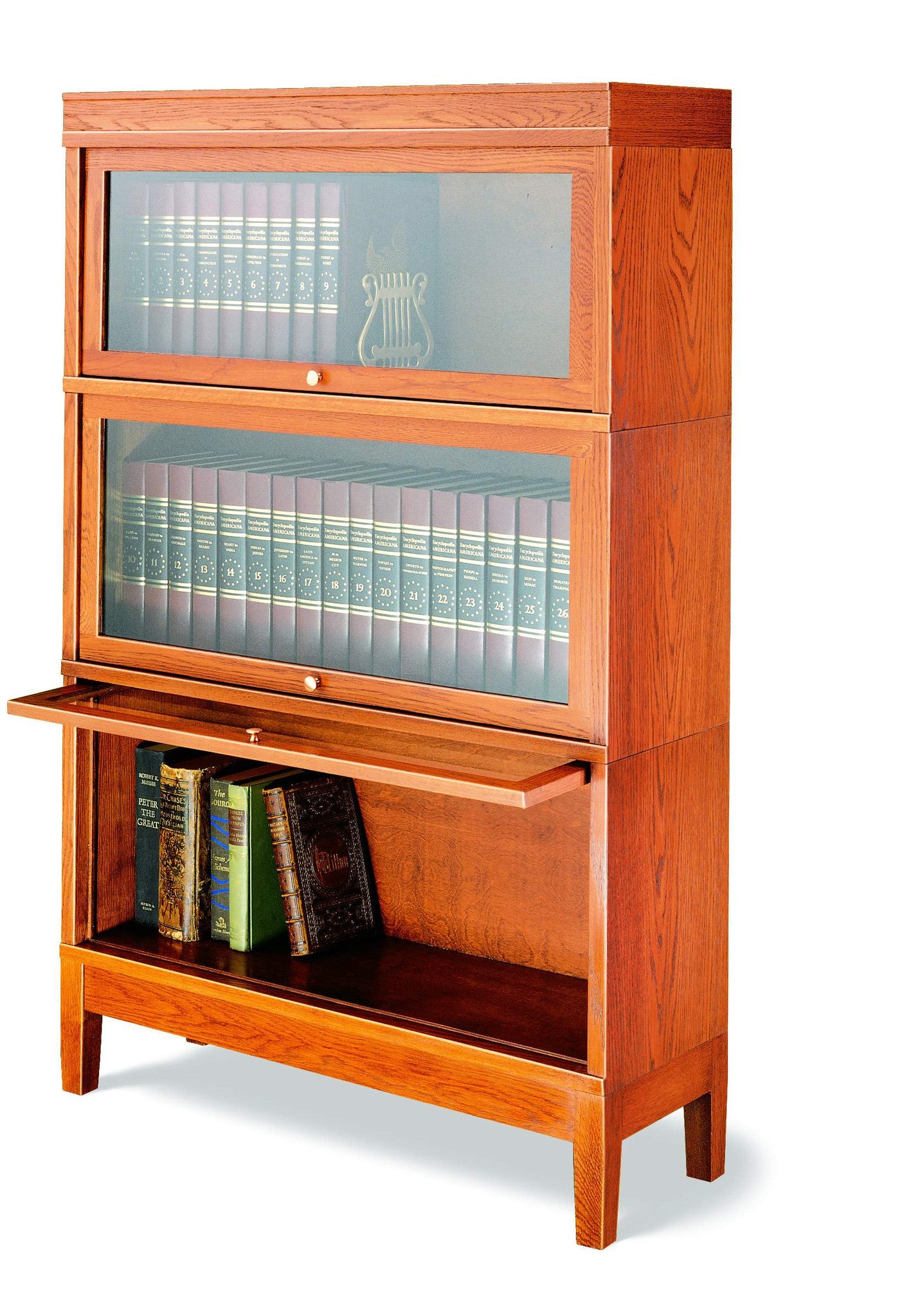 Small shop glass bookcase