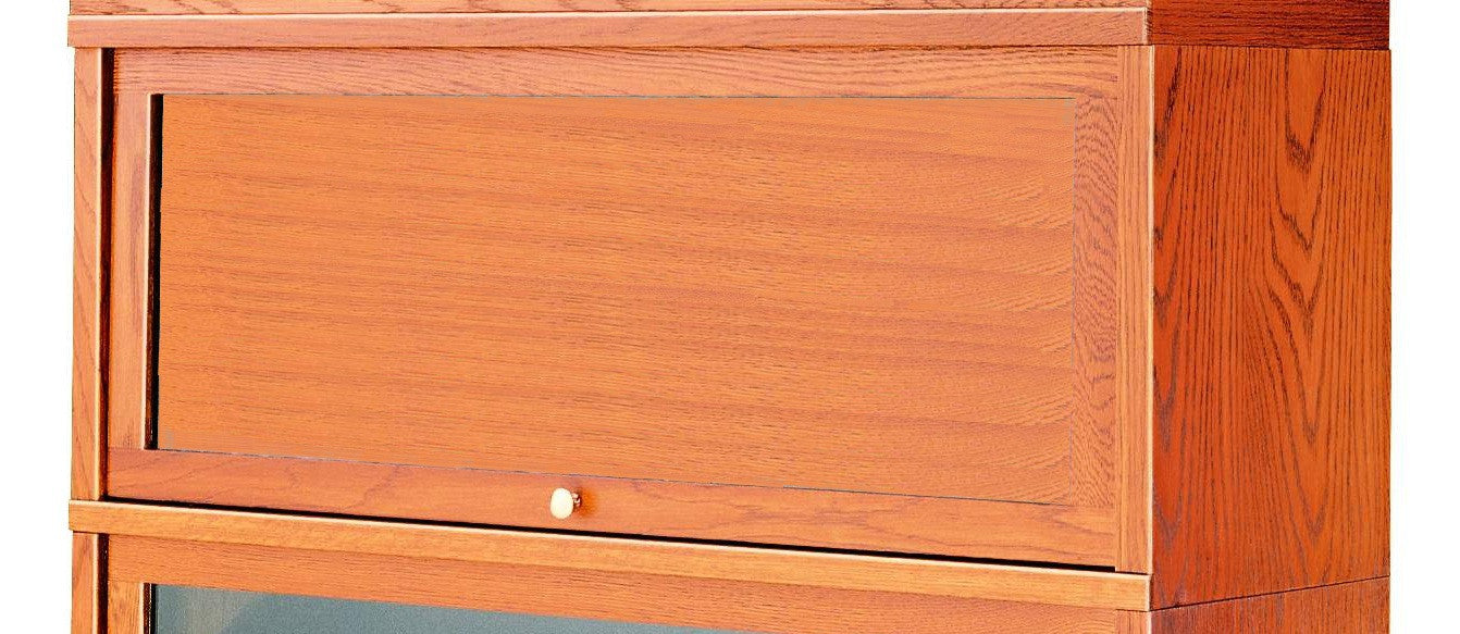 #811-12W Deep Receding Wood Door Section- Small